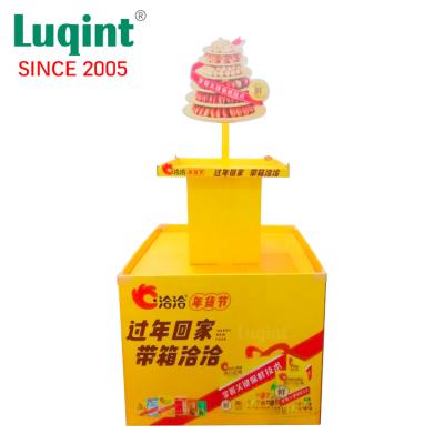 China supermarket cardboard display bin /dump bin display unit / display 3021111209 cardboard bin for sale