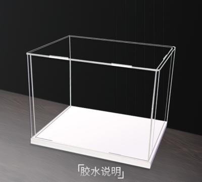 China Acrylic Customized Acrylic Clear Countertop Toy Cube Display Box Case for sale