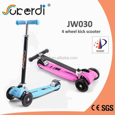 China ISCOOTER PU Size Kids China Four Wheel Foldable Handbar Adjustable Scooter for sale