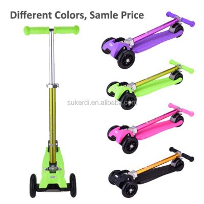 China PU Wheel Christmas Gift For Kids Oxelo T Aluminum 4 Bar Wheel Snap Kick n Go Scooter for sale