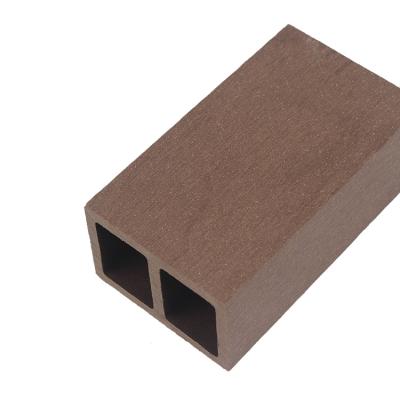 China Hoyeah Waterproof Wood Plastic Composite Timber Square Hollow Tube for sale