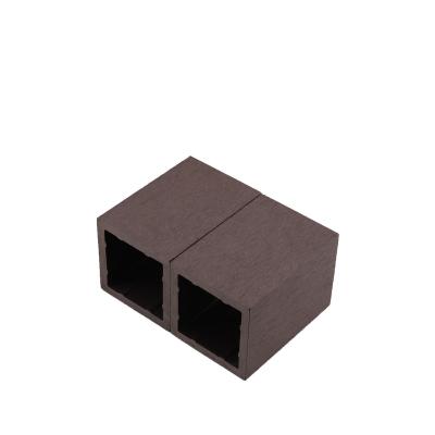 China Hoyeah Waterproof Outdoor Rectangular Tube Wood Plastic Composite Tube for sale