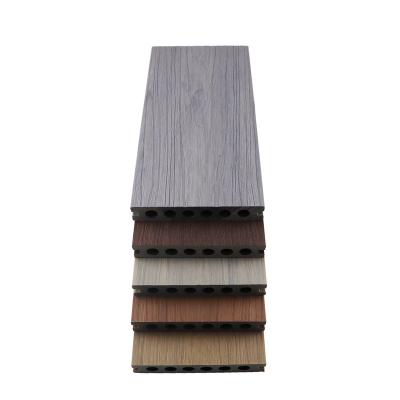 China Hoyeah 13823 WPC Contemporary Decking Co-Extruded Black Composite Decking Compound Decking for sale