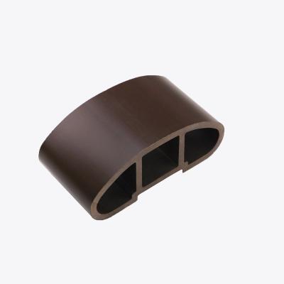 China Waterproof hot sales outdoor Hoyeah wood plastic composite rectangular tube wpc armrest for sale