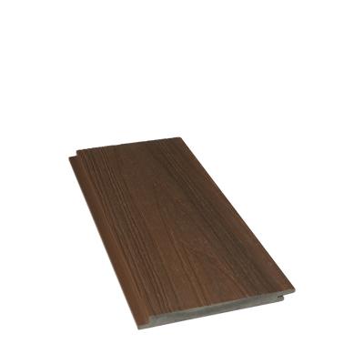 China Contemporary Hot Selling Solid Wood Plastic Composite Wall Panel And Wood Slat Cladding Wall Panel for sale