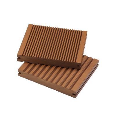 China Hoyeah Garden Waterproof Outdoor Solid Garden Engineering Plastic-Wood Composite Flooring for sale