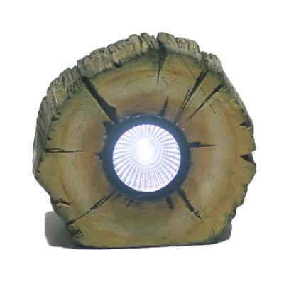 China China Polyresin Solar Light Stone And Stone Solar Resin Solar Garden Spotlight for sale