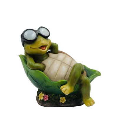 China Cool China Resin Green Turtle Decoration Polyresin Turtle Garden Statue for sale