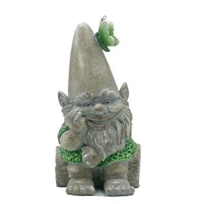 China Europe Resin Home Yard Art Decoration Resin Garden Gnome Crafts Small Statue Decor Resin Gnomes for sale