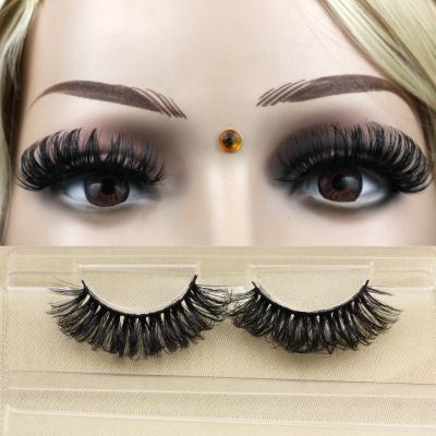 China Long QL5D38 Natural Wholesale False Eyelash 3d Mink 10mm D Curl Strip Eyelash Russian Strip Lashes for sale