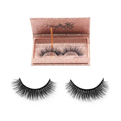 China Natural Wholesale High Quality Long Synthetic Eye Lashesh Mink Silk Lashes Strips Faux Eyelash Sellers CH40 for sale