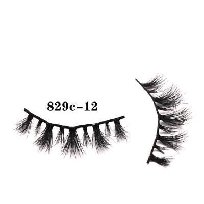 China 3D Double Layered 829c Mink Eyelash 3d 5d Mink Lashes Wholesale Short Bulk Seller for sale