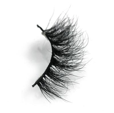 China 2091 natural mink lashes seller natural tapered fluffy strip long mink eyelashes 3d mink eyelashes for sale