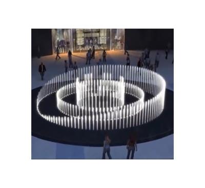 China Modern hot sale changing tabletop wall fountain mall dry color music fountain interactive outdoor garden floor fountain for sale