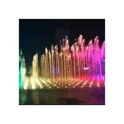 China Modern hot sale changing tabletop wall fountain mall dry color music fountain interactive outdoor garden floor fountain for sale