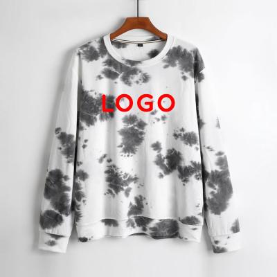 China Custom 100% Cotton Anti-pilling Tie Dye Hoodie Blank Embroidery Hoodie Custom Logo Wholesale Unisex Custom Sweatshirt for sale