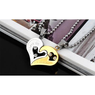 China Wholesale Heart Shaped Diamond Love Pendant Trend Couples FASHIONABLE Explosive Necklace Love Jewelry for sale