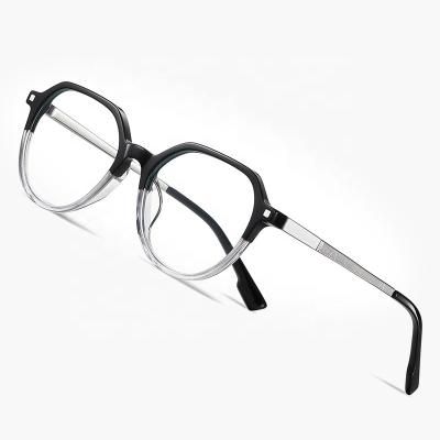 China For Eyeglasses 2024 Fashion Acetate Frame Eye Protection Anti Blue Light  Irregular Square Optical Eyeglasses Spectacles Frames Unisex for sale