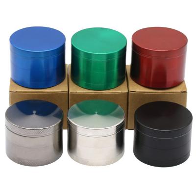 China Custom 50mm-100mm Aluminum Or Zinc Alloy 4 Layer Herb Grinder Manufacturer Zinc Alloy for sale