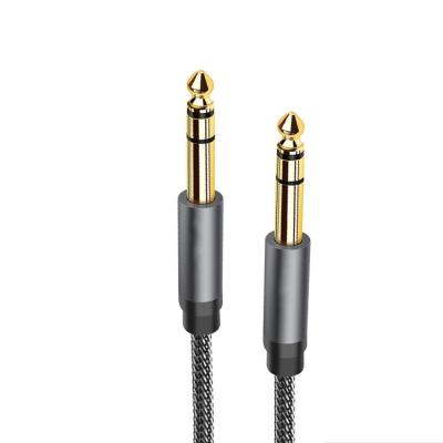 China Car Competitive Price Product Black Color Dual 6.35mm 3.5mm Male Head Jack Audio Cable For Sale Stereo à venda