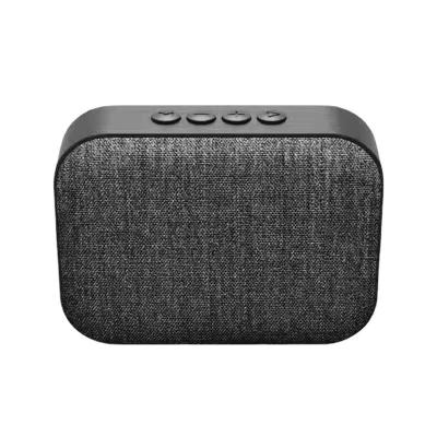 China Visual Appeal New Product Fabric Desktop Wrapped Mini Wireless Speaker Outdoor Sports Subwoofer for sale