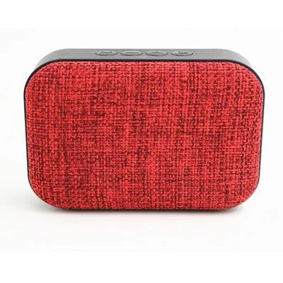 China Visual Appeal New Product Fabric Office Wrapped Mini Wireless Speaker Outdoor Sports Subwoofer for Home and Office for sale