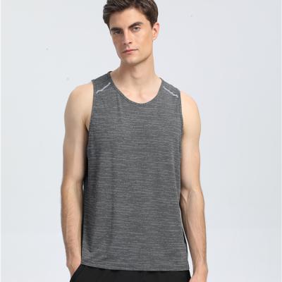 China Hot Sales Sweatproof Knitwear Sports Cloth Male Singlet Breathable Loose Running Quick Dry Training Wear Mens Gym Clothes Tank Tops for sale