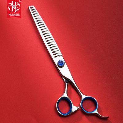 China Viable Hot Sale 440C Professional Dog Grooming Scissors AR-L7023T 7 Inch Pet Chunkers Thinning Scissors For Dogs for sale