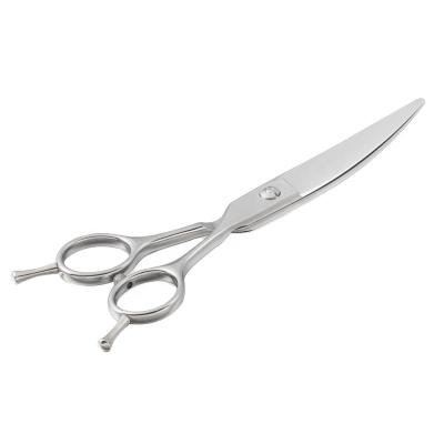 China Cutting Scissors PQ06-60Q Curved Hair Scissors 6.0inch Hair Trimming Scissors Curve Chinese Shear 440c for sale