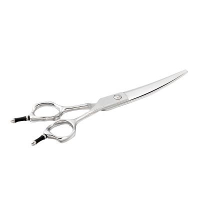 China Japanese Steel Curved Hair Scissors FZ06-60Q Best Professional Hair Cutting Scissors Barbarian Scissors for sale