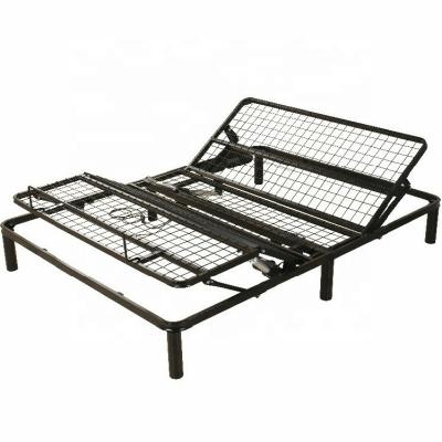 China Fold Top Okin Electric Adjustable Motor Frame Bed Base Bed Metal Sale Electric Adjustable Bed for sale