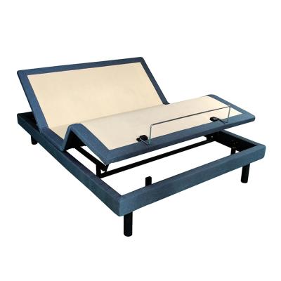 China (Height)Adjustable Underbed Storage Led Massage Bed Large Beds Lightweight Extended Adjustable Base for sale