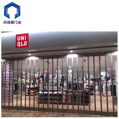 China Contemporary Wholesale Automatic Clear Mall Grills Crystal Door for sale