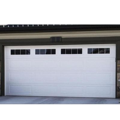 China Modern Steel Automatic Overhead Sliding Garage Door Automatic Sectional Overhead Door for sale