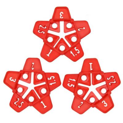 China Tile Leveling System Star Multi Size Tile Spacer, Multifunctional Star Tile Clips, Five Size Spacers Tile Leveling System Tiling Tool for sale