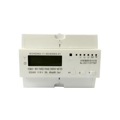 China YOMIN Wifi Smart Energy Meter Three Phase Smart Electricity Meter YM-SEM01 for sale