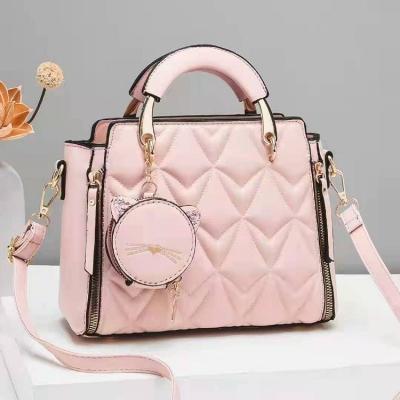 China Latest\fasion 2022 Wholesale Hot Selling Luxury PU Leather Women Shoulder Bag Coin Clip Set Ladies Cross Body Tote Handbags for sale