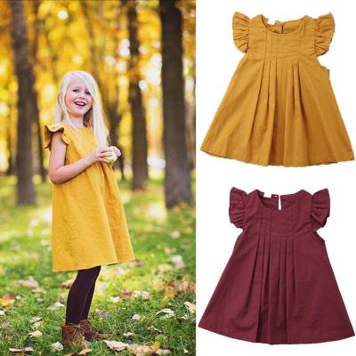 China New Fashion Design Little Girl Fancy Dress Dresses GD182 Breathable For Girl 10 Year Old for sale