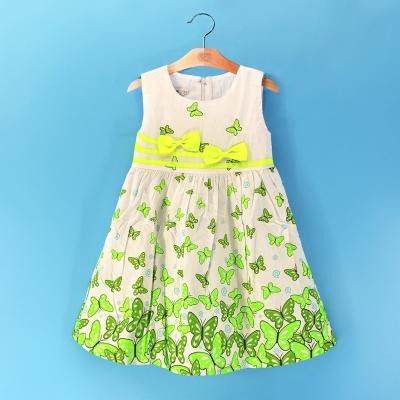 China Breathable GX258D Kids Girls Flower Princess Dress for sale