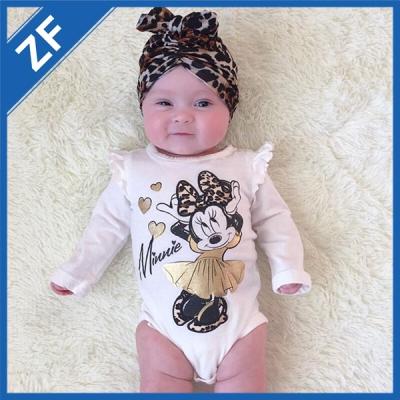 China 2017 New Style Wholesale Fancy Cotton Eco-friendly Baby Rompers Newborn Baby Romper Cotton Clothes for sale