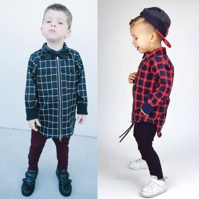 China GD195 Hot Selling Autumn Boy's Girl's Shirt Kids Long Zipper Jacket Clothing for sale