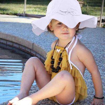 China CR066 5colors Baby Kids Toddler Kids Sun Hat Breathable Wide Brim Protective Sun Hat Outdoor Travel Sun Hats for sale