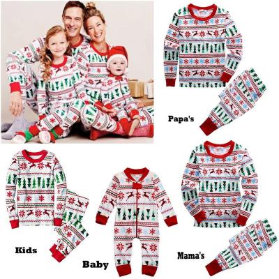 China GG159B 100%cotton Breathable Family Christmas Clothes Kids Pajamas for sale