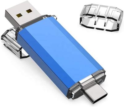 China Plastic Flash Drive 32GB 16GB 8GB 2 in 1 Drive USB Type-C Dual OTG Thumb Drive USB Stick Pendrive for sale