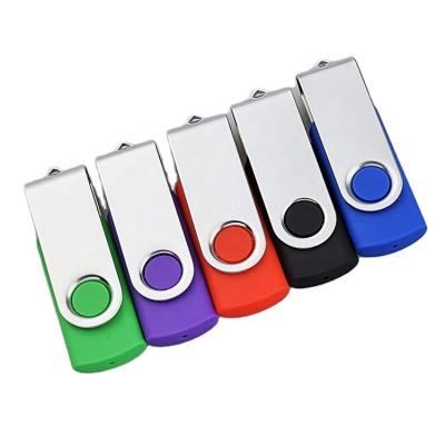 China 8GB 16GB 32GB USB Plastic Flash Drive Thumb Drive Backup Memory Stick USB Swivel Drives Key Chain Design Mix Color for sale