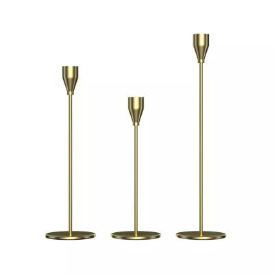 China European style home high foot decoration brass candlesticks/brass candle holders/brass candle holder for sale