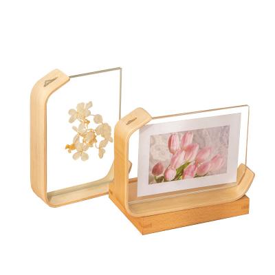 China New Arrival Wooden Picture Frame Decorative Acrylic Photo Picture Frame Wooden Picture Frame For Gift Home Office Decoration for sale