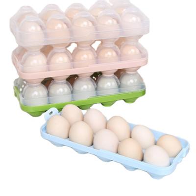 China Recycled Materials Customized Size Solid Color With Lids For Kitchen Food Plastic Egg Packaging Box for sale