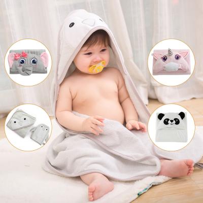 China Wholesale Hypoallergenic Luxury Bamboo Hooded Organic Cotton Baby Towel or Embroidery Child Bath Towel High Quality Printing for sale