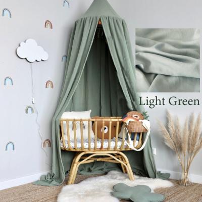 China Folded Hanging Canopy Bed Canopy Canopy Canopy Hutch Baby Room Decor Nursery Tent Organic Cotton Canopy Custom Made for sale